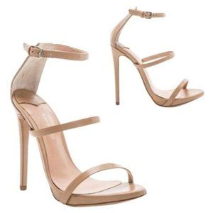 Tony Bianco Cream Tan Atkins Heel In Skin Capretto